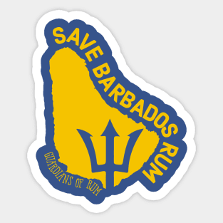 The Save Barbados Rum Sticker